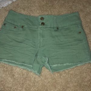 Green shorts